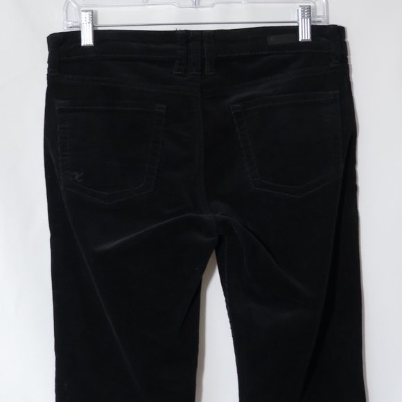 KUT From The Kloth Diana Stretch Corduroy Skinny Black Pants SIZE 6 - Picture 9 of 13